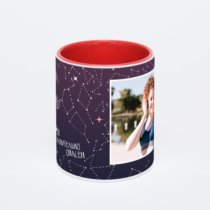 Красная кружка с фотопечатью