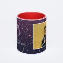 Красная кружка с фотопечатью