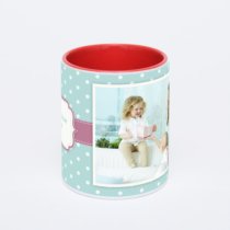 Красная кружка с фотопечатью
