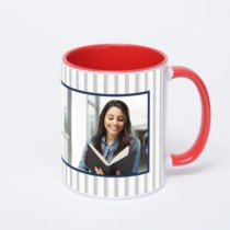 Красная кружка с фотопечатью