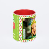 Красная кружка с фотопечатью