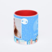 Красная кружка с фотопечатью