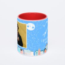 Красная кружка с фотопечатью