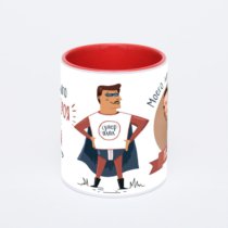 Красная кружка с фотопечатью