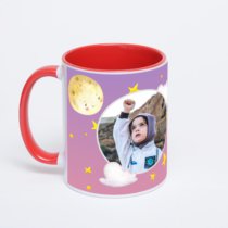 Красная кружка с фотопечатью