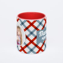 Красная кружка с фотопечатью