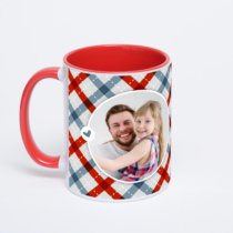 Красная кружка с фотопечатью
