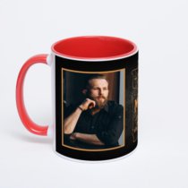 Красная кружка с фотопечатью