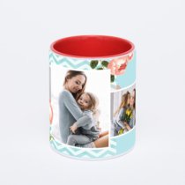 Красная кружка с фотопечатью