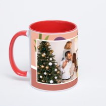 Красная кружка с фотопечатью