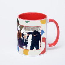 Красная кружка с фотопечатью