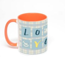 Оранжевая кружка с фотопечатью