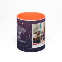Оранжевая кружка с фотопечатью