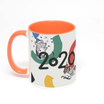 Оранжевая кружка с фотопечатью