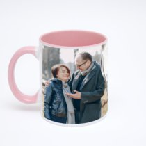 Розовая кружка с фотопечатью