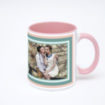 Розовая кружка с фотопечатью