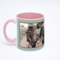Розовая кружка с фотопечатью