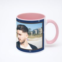 Розовая кружка с фотопечатью