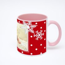 Розовая кружка с фотопечатью