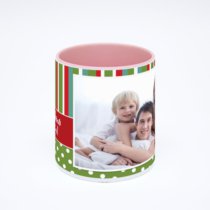 Розовая кружка с фотопечатью