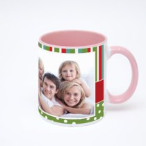 Розовая кружка с фотопечатью