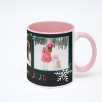 Розовая кружка с фотопечатью