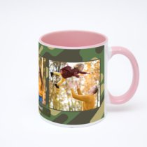 Розовая кружка с фотопечатью