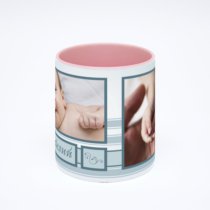 Розовая кружка с фотопечатью