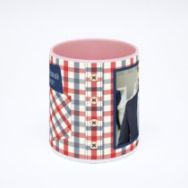 Розовая кружка с фотопечатью