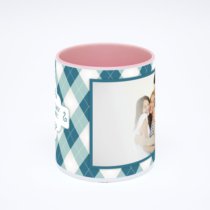 Розовая кружка с фотопечатью