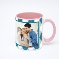 Розовая кружка с фотопечатью