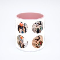 Розовая кружка с фотопечатью