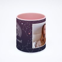 Розовая кружка с фотопечатью