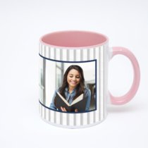 Розовая кружка с фотопечатью