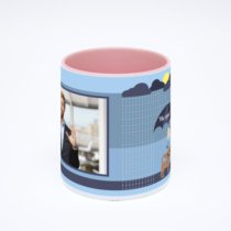 Розовая кружка с фотопечатью