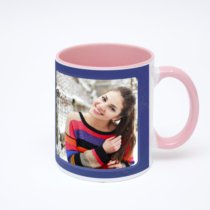 Розовая кружка с фотопечатью