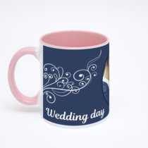 Розовая кружка с фотопечатью