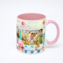 Розовая кружка с фотопечатью