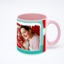 Розовая кружка с фотопечатью