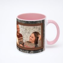 Розовая кружка с фотопечатью