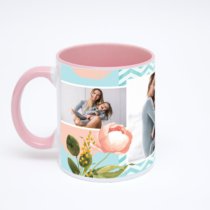 Розовая кружка с фотопечатью