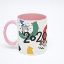 Розовая кружка с фотопечатью