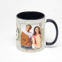 Чёрная кружка с фотопечатью