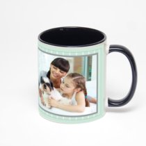 Чёрная кружка с фотопечатью