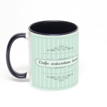 Чёрная кружка с фотопечатью