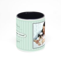 Чёрная кружка с фотопечатью