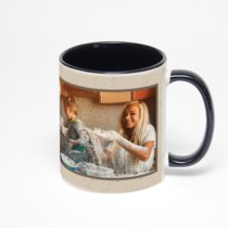 Чёрная кружка с фотопечатью