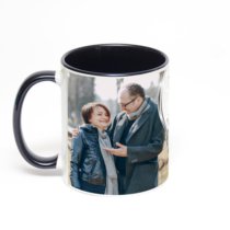 Чёрная кружка с фотопечатью