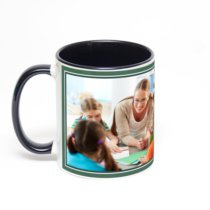 Чёрная кружка с фотопечатью