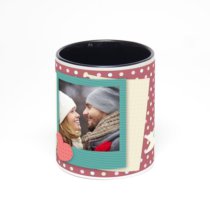 Чёрная кружка с фотопечатью